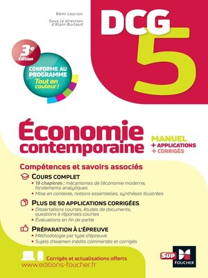 cover image of DCG 5--Economie contemporaine--Manuel et applications